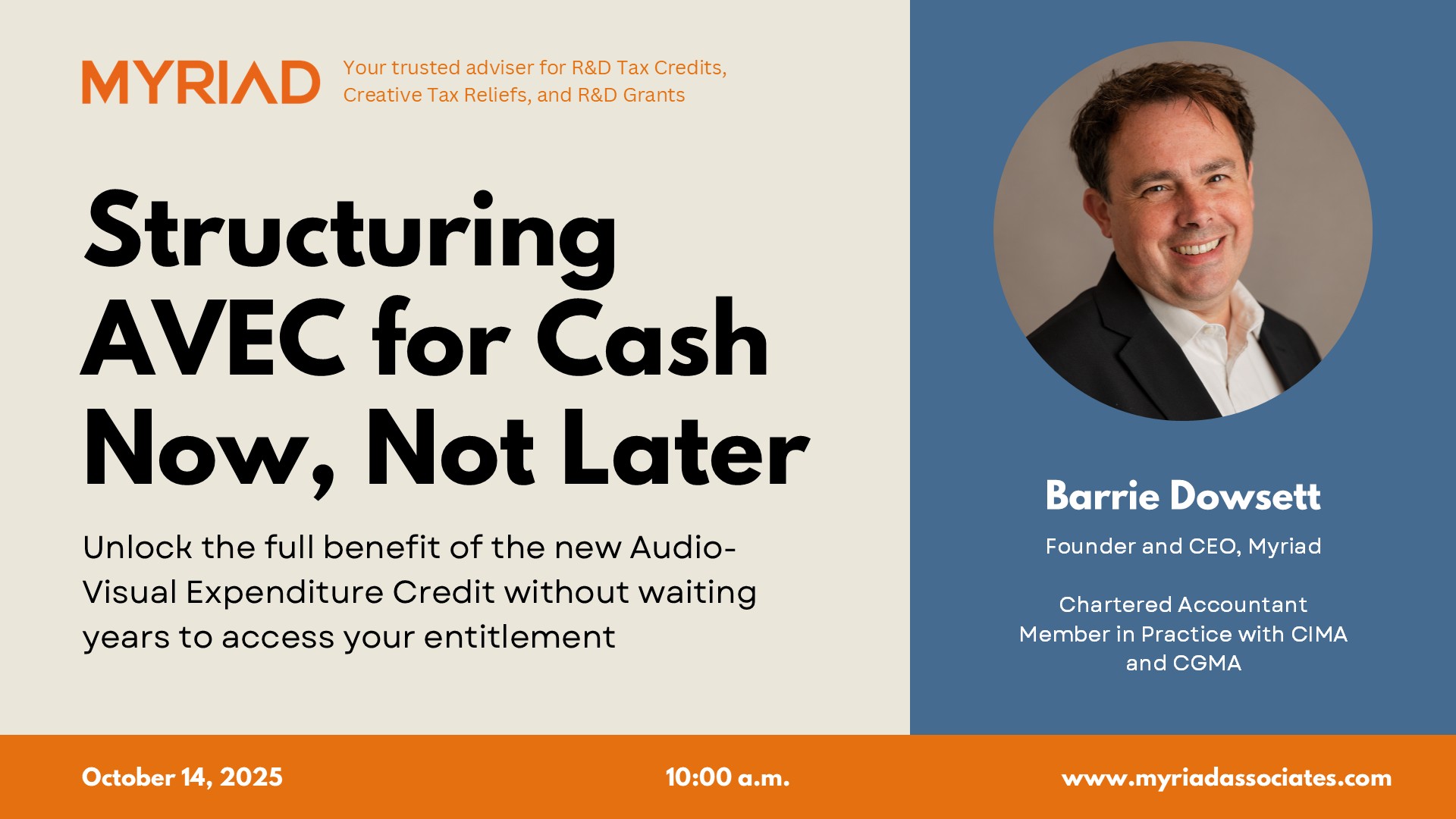 AVEC Structuring For Cash Now Webinar Slide Jpg
